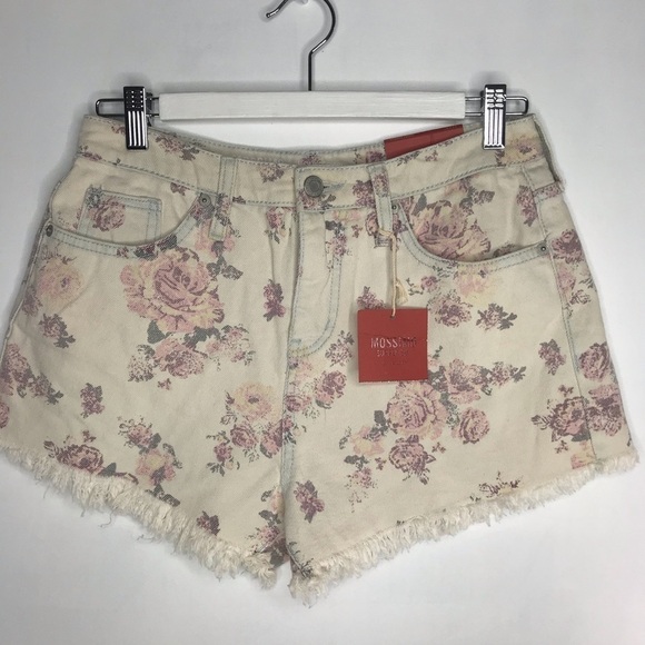 NWT High rise short shorts Floral cutoffs sz6 - Picture 4 of 8